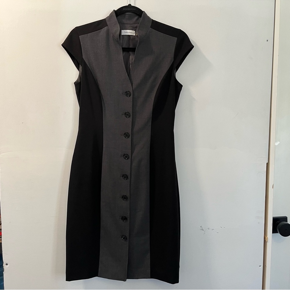 Calvin Klein Colorblock Fitted Sheath Dress size 4